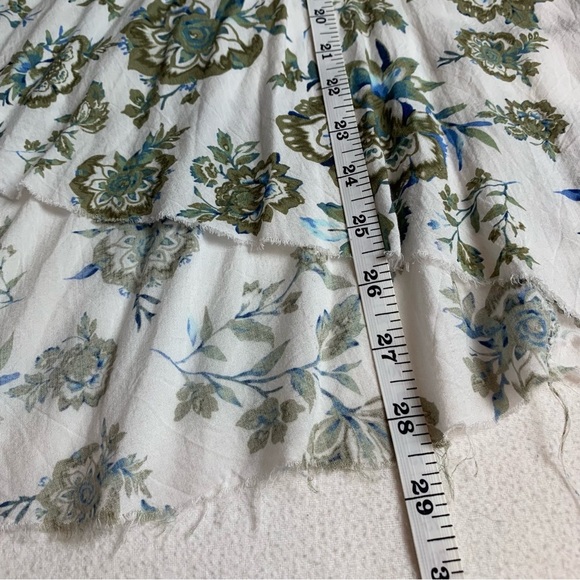 AEO 'Don't Ask Why' Green White Floral Spaghetti String Tank Top - OS - Picture 14 of 16